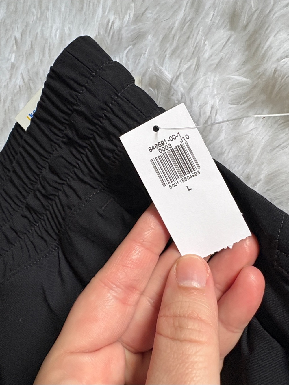 NWT Old Navy Black High-Rise Jogger Pants Go-Dry Size L - Picture 5 of 16